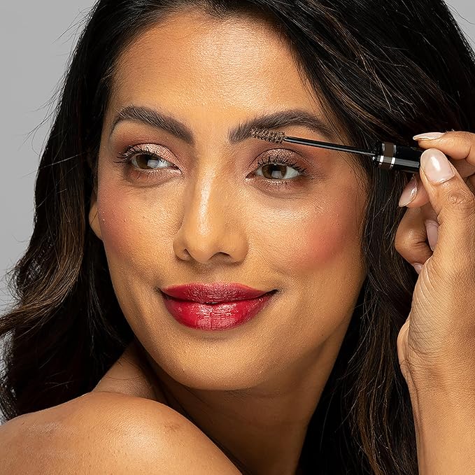 Billion Dollar Brows Color & Control Tinted Brow Gel, Taupe - Volumizing Eyebrow Fiber Gel with Sculpting Spoolie Wand - Waterproof Long-Lasting Smudge-Proof Brow Mascara - Vegan - 0.17 oz