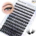 Pawotence Misha Lashes Clusters Wispy Cluster Eyelash Extensions 144pcs Individual Lashes Wet Look 10-18mm Lash Extension DIY False Eyelashes Soft Comfortable Eyelash Clusters