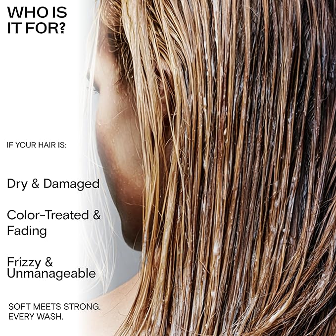 Korean Hydrating Conditioner for Dry Damaged Color Treated Hair - Detangling Deep Conditioner for Women, Rice Ferment, Hyaluronic Acid, Shea Butter, Curly, Wavy, Sulfate Free, Color Safe