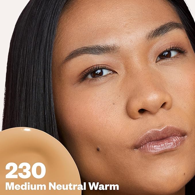 Kosas Revealer Liquid Foundation SPF 25 – Medium Buildable Coverage, Hydrating Natural Glow Finish, Medium Neutral Warm 230