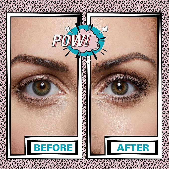 Revolution, 5D Lash Pow Mascara, Lengthening & Volumizing Effect, Thickening Black Formula, Vegan & Cruelty-Free, 0.41 fl oz