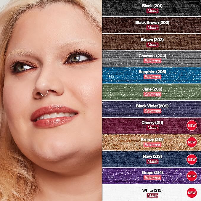 REVLON ColorStay Pencil Waterproof Eyeliner, Smudge-Proof, Eye Makeup with Built-In Sharpener, 203 Brown, 0.01 oz (Pack of 2)