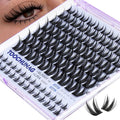 TOOCHUNAG Bunny Lash Clusters 10-16mm Natural Manga Eyelash Clusters Fairy Cluster Lashes with 6-7mm Bottom Lashes Camera-Ready Cluster Eyelash Extensions with Clear Band