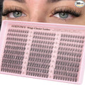 Goddvenus Lash Clusters Wispy 9-14mm Eyelash Clusters Natural DIY Cluster Eyelash Extensions Lash Individual 300pcs Short C Curve