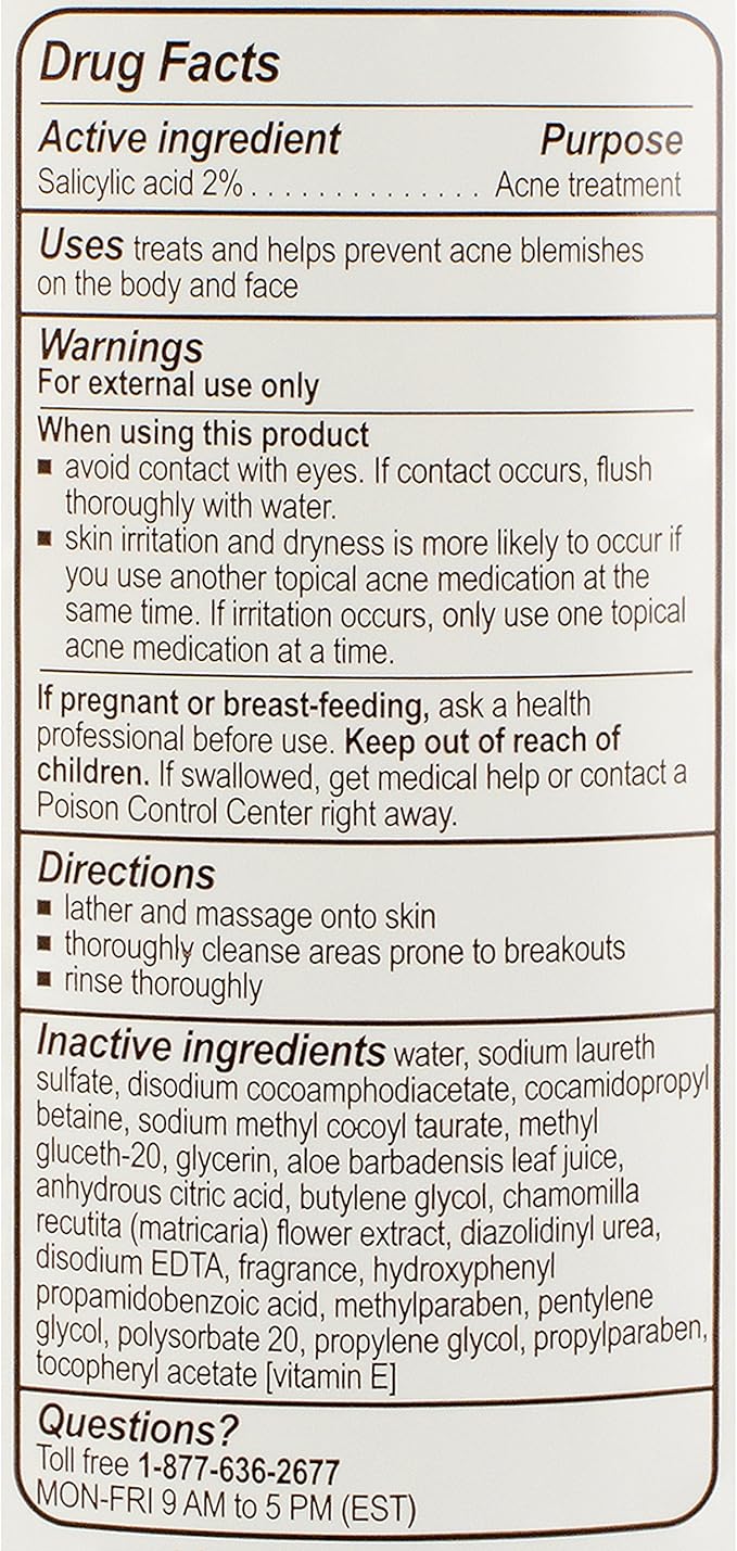 pHisoderm Anti-Blemish Body Wash for Acne, 10 fl oz Bottle