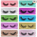 FARRED Wholesale Fluffy Dramatic Bulk Lashes Mix 10 Styles 10 Pairs Pack Individual Box 10-18mm Volume Faux Mink Eyelash Thick 8D Fake Lash Short Natural Look Eyelashes (style i-10 pairs)