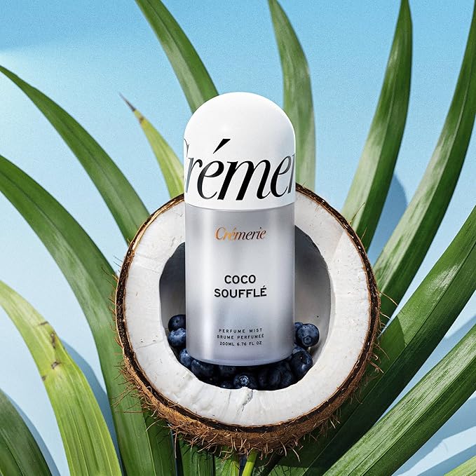 CREMERIE Perfume Mist Coco Souffle Coconut Fragrance Body & Hair Spray 6 fl oz Light Airy Multi-Purpose Mist Unisex