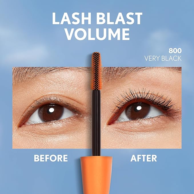 CoverGirl Lash Blast Volume Waterproof Mascara Makeup, Long-Wearing, Smudge-Proof, Cruelty Free, Very Black, 1 Count