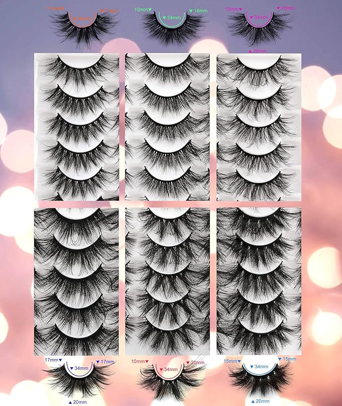 30 Pairs 20MM False Eyelashes ALICE Wholesale 6 Styles Lashes Bulk 6D Volume Dramatic Faux Mink Eyelashes Multipack