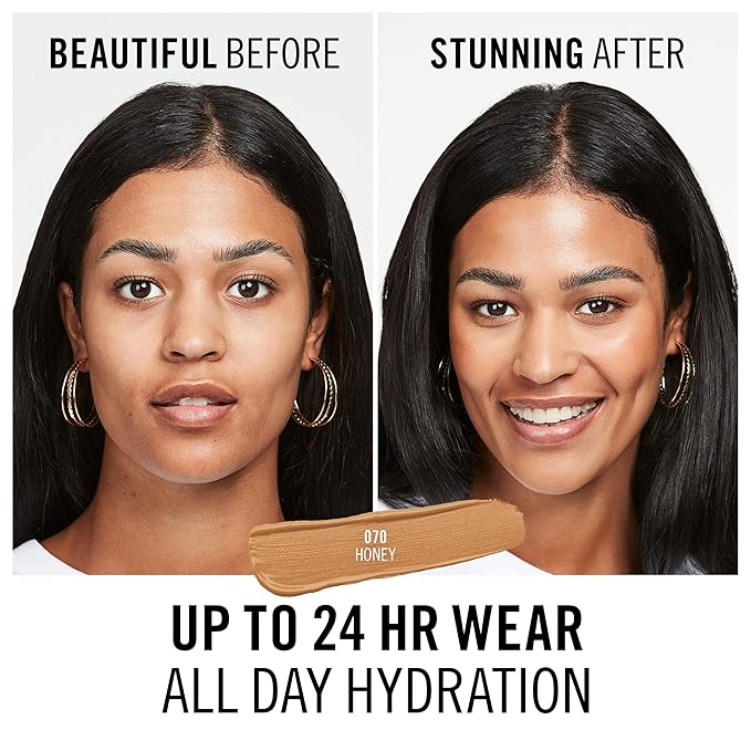 Rimmel London, Multi-Tasker Concealer, 070 Honey, Crease-Proof, Transfer-Proof, Waterproof, Up To 24-Hour Wear, Vegan Formula, 0.33oz (Pack of 2)