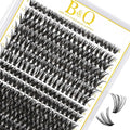 B&Q Lash Clusters 280PCS Natural Eyelash Clusters 40D 50D C 9-16MIX Individual Lash Wispy Eyelash Extension with Soft Thin Band Classic Look Pestañas Postizas Comfortable DIY at Home