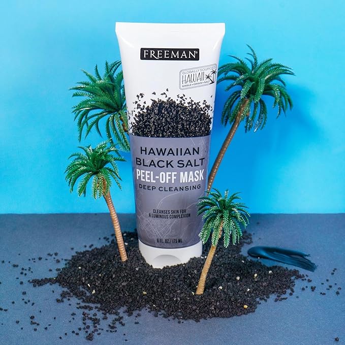 Freeman Exotic Blends Hawaiian Black Salt Peel Off Facial Mask, 6 fl.oz./175 mL Tube