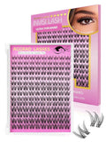 Venus Lash Clusters Kit Short 8-14mm Wispy Natural Cluster Lashes Kit Fake Lashes Eyelash Clusters Kit DIY Individual Eyelash Extension Kit with 0.03mm Ultra-Thin Invisible Wide Lash Band