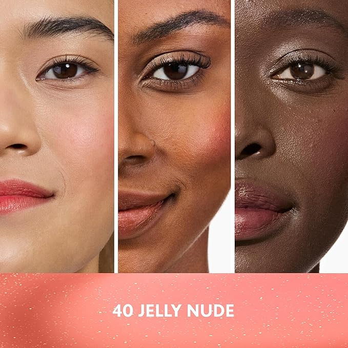 COVERGIRL Clean Fresh Jelly Water Tint, Lip & Cheek Tint, Transfer-Proof, Hydrating - 40 Jelly Nude (Rosewood Glow)