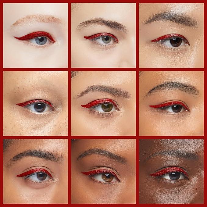 Liquid Eyeliner, Red Eyeliner Liquid, Long-lasting Colored Eyeliners, White Black Red Brown Green Purple Waterproof High-pigmented Colorful Eyeliners for Eye Makeup,1PC Red