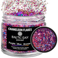 Chameleon Flakes for Resin [ Purple | Blue | Bronze ] - Color Shift Mica Pigment Powder for Epoxy Resin - Chrome Flakes for Tumblers, Molds, Nail Art, Eyeshadow, Makeup