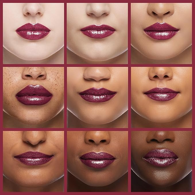 Oulac Burgundy Lipstick for Women with Metallic 3D Shine Lightweight Hydrating Formula, High Impact Lip Color, Full Coverage Lip Makeup, Vegan & Gluten Free, Love Particle(03)