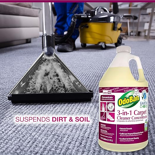 OdoBan 3-in-1 Carpet Cleaner Concentrate (1 Gallon) and Ready-to-Use Biostain and Odor Remover (1 Gallon)