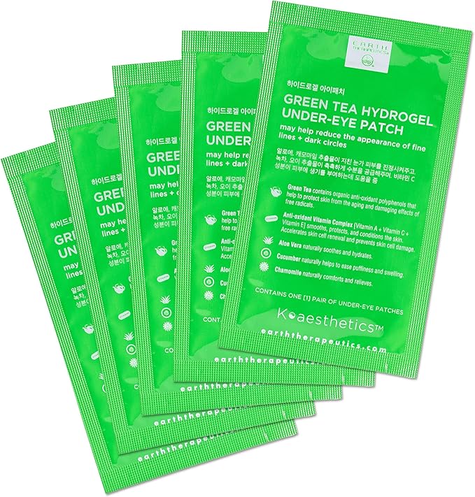 Earth Therapeutics Hydrogel Under-Eye Recovery Patch - – Reduce Wrinkles, Puffy Eyes, Dark Circles – Revitalize & Refresh Your Skin - 5 Pairs (10 Patches)