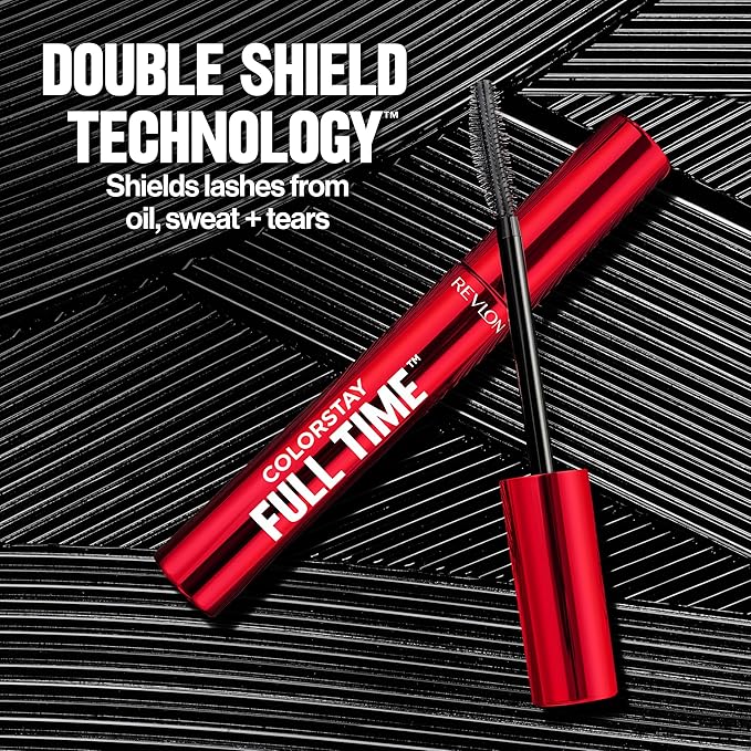 Revlon ColorStay Full Time Mascara, Volumizing Eye Makeup, 24 Hour Wear, Smudge-Proof, Non-Clumping and Flake-Free Formula, 411 Blackest Black, Waterproof