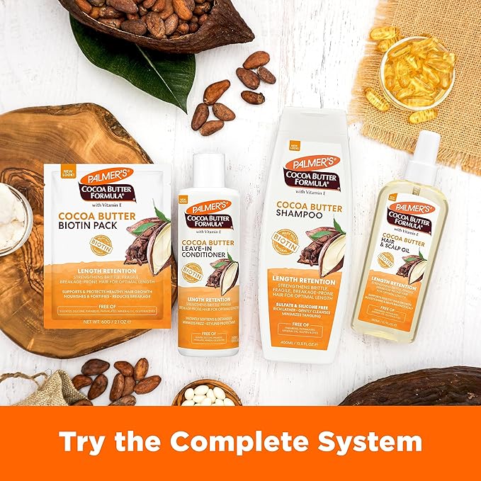 Palmer's Cocoa Butter & Biotin Length Retention Biotin Pack, 2.1 Ounce