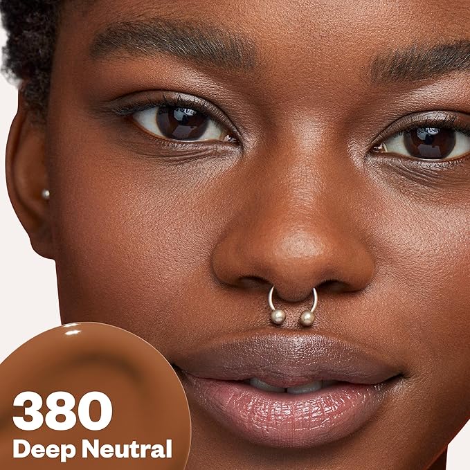 Kosas Revealer Liquid Foundation SPF 25 – Medium Buildable Coverage, Hydrating Natural Glow Finish, Deep Neutral 380