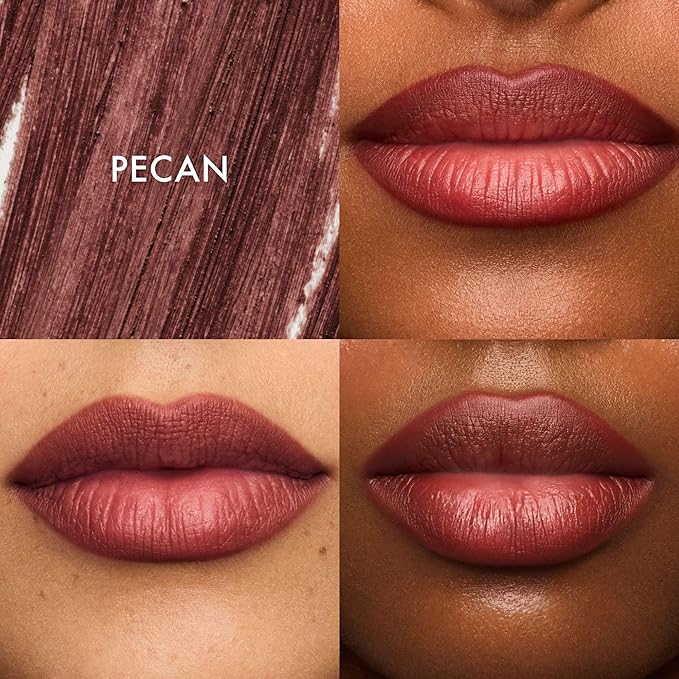 Summer Fridays SoftLine Lip Liner Pencil - Creamy, Long-Lasting Matte Lip Pencil for Sculpted Definition - Skin Care Infused Makeup with Hyaluronic Filling Spheres + Jojoba Oil - Pecan (1.02 g)