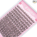 Uilulu Lash Clusters 10-18mm Wispy Lash Clusters D Curl False Eyelash Clusters DIY Eyelash Extensions Individual Cluster Lashes (U09 Lashes Only)