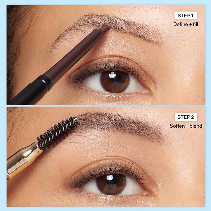Revlon ColorStay Eyebrow Pencil with Spoolie Brush, Waterproof, Hair-Like Strokes for Natural Looking Brows, 210 Soft Brown, 0.021 oz