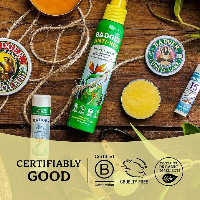 Badger Cuticle Cream, Deep Hydration for Dry, Cracked Cuticles & Hangnails, 100% Organic Cuticle Balm with Rich Shea Butter for Strong, Healthy Nails, Non-Greasy Cuticle Oil, .75oz Tin
