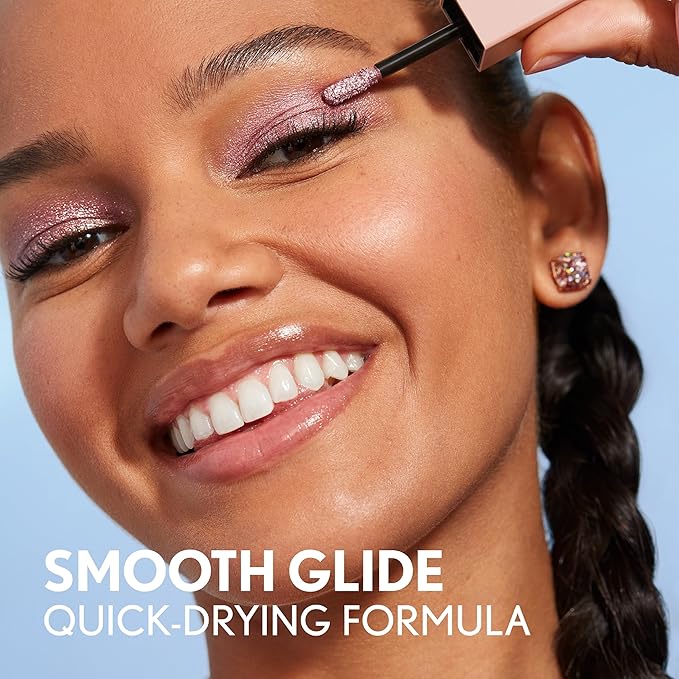COVERGIRL Exhibitionist by Kelsea Ballerini Liquid Glitter Eyeshadow, Highly Pigmented, Glittery Finish, Long-Wearing, Glitter Up 1, 0.13oz