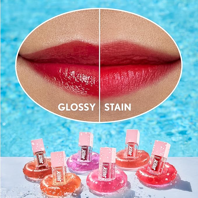 COVERGIRL Clean Fresh Jelly Water Tint, Lip & Cheek Tint, Transfer-Proof, Hydrating - 20 Cherry Burst (Cherry Red)