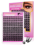 Flora Lash Clusters 8-18mm Light-Volume Wispy Eyelash Clusters - WideSpan DIY Eyelash Extension Spiky Cat Eye Lashes Individual Fake Eyelashes Clusters with 0.03mm Ultra-Thin Black Band