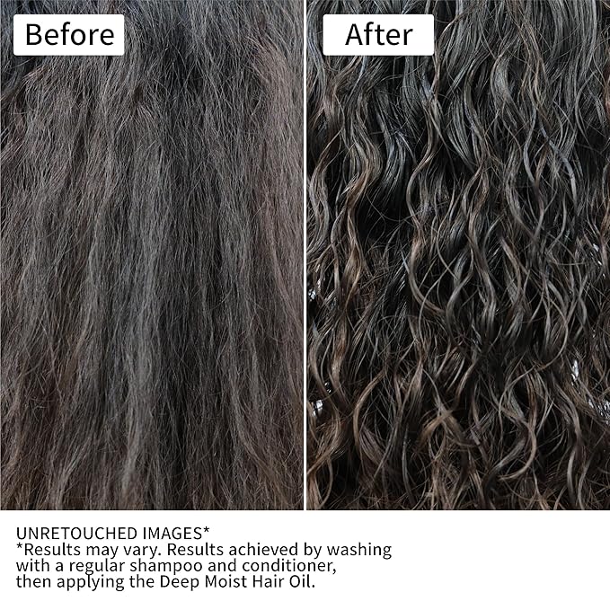 [Genuine Product] &honey Deep Moist Hair Oil 100mL/ 3.38 Oz Sulfate-Free Moisturizing Hair Oil for Dry Hair |Unique Blend of Honeys & Argan Oil for Shine, Hydrated Hair Japanese Hair Care