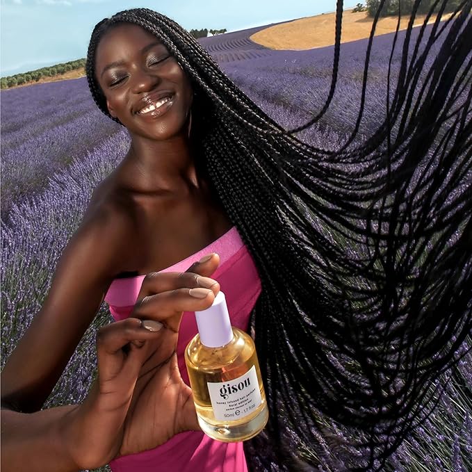 Gisou Honey Infused Hair Perfume – Long-Lasting Hair Fragrance with Mirsalehi Honey & Argan Oil, Lavender Berry,1.7 Fl Oz