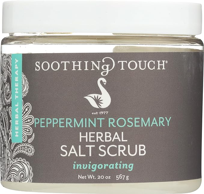 Soothing Touch Herbal Salt Scrub, Peppermint Rosemary - 20 Oz