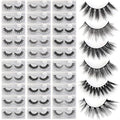 MAGEFY 30 Pairs 6 Styles Faux Mink Eyelashes, 16mm-20mm Lashes Natural Look to Dramatic False Eyelashes, Handmade Reusable Fake Eyelashes with Portable Boxes