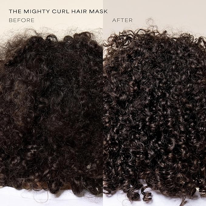Raw Sugar The Mighty Curl & The Moisture Smoothie Mask Duo, Without SLS/SLES & Parabens, Color-Friendly, Vegan
