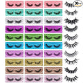 FARRED Wholesale Fluffy Dramatic Bulk Lashes Mix 10 Styles 30 Pairs Pack Individual Box 10-18mm Volume Faux Mink Eyelash Thick 8D Fake Lash Short Natural Look Wispy Eyelashes (style i-30 pairs)