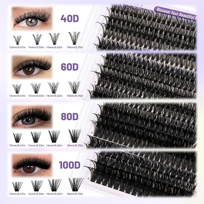 Lash Extension Kit 762 PCS Mixed Style DIY Lash Extension Kit With Lash Bond&Seal Remover Tweezer Mascara Shield Lash Curler and Brush for Self Application At Home