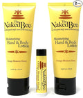 The Naked Bee Orange Blossom Honey Lotion and Lip Balm Set, Hydrating, Moisturizing, and Natural Skin Care Products Cruelty Free