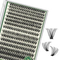 Lash Clusters 280Pcs Eyelash Clusters KEYYOU 60D D Curl 9-18MIX Clusters Lashes Thick Super Soft Wispy DIY Eyelash Extension at Home(60D-D,9-18MIX)