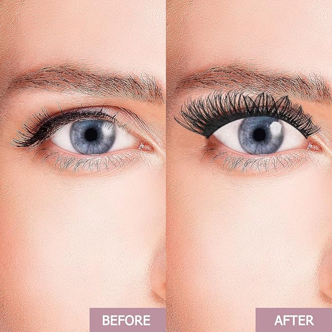 QUEWEL Cluster Lashes 72 Pcs Wide Stem Individual Lashes C/D Curl 8-16mm Length DIY Eyelash Extension False Eyelashes Soft for Personal Makeup Use at Home (honey01-C-14)