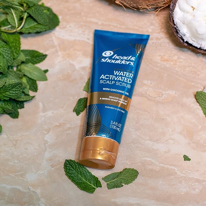 Head & Shoulders Royal Oils Water Activated Scalp Scrub With Coconut Oil Dye Free, 3.4 Fl Oz