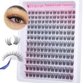EYDEVRO Natural Lash Clusters Wispy Eyelash Clusters 10-16mm Cluster Eyelash Extensions Individual Lashes DIY Lash Extensions at Home Soft Reusable Cluster Lashes