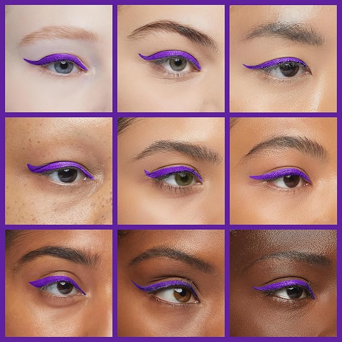 Liquid Eyeliner, Purple Eyeliner Liquid, Long-lasting Colored Eyeliners, White Black Red Brown Green Waterproof High-pigmented Colorful Eyeliners for Eye Makeup,1PC Purple