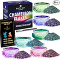 BALTIC DAY - 6 Chameleon Flakes - Chameleon Flakes for Resin - Color Shift Mica Pigment Powder for Epoxy Resin - Chrome Flakes for Tumblers, Molds, Nail Art, Eyeshadow, Makeup – Nr2