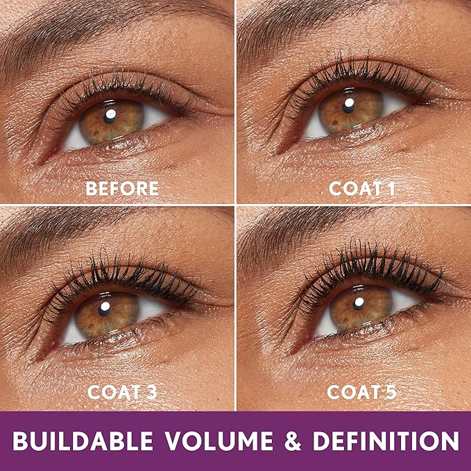 COVERGIRL Simply Ageless Lash Plumping Mascara, Dark Brown, Pack of 1