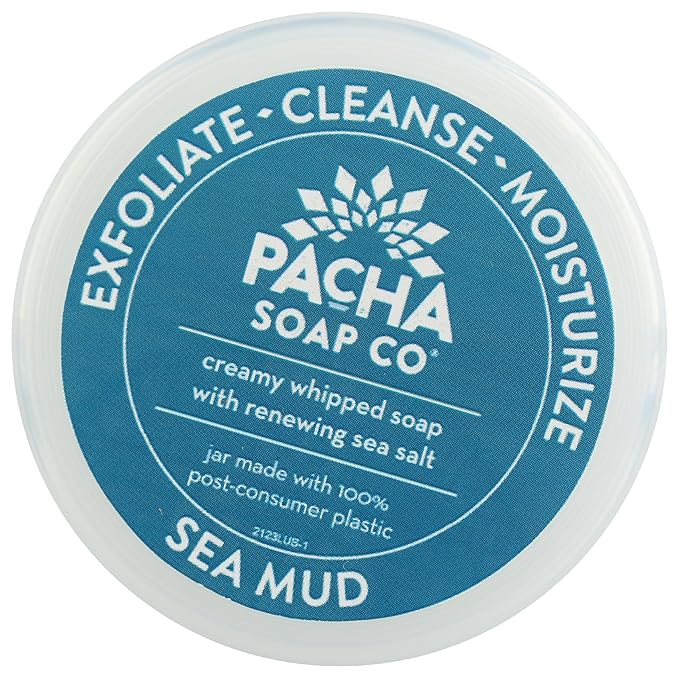 Pacha Soap Sea Mud Whipped Soap Scrub, 8 Oz