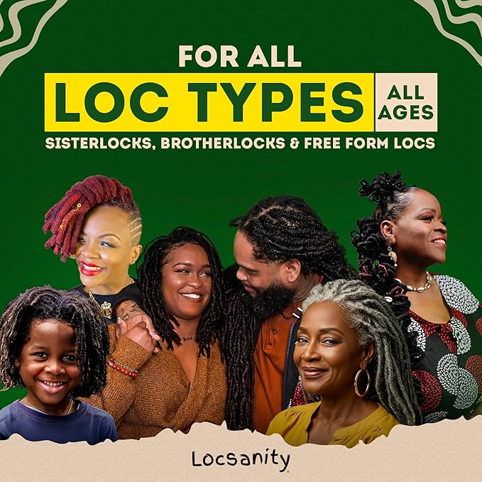 Loc Spray - Locsanity Daily Moisturizing Rosewater & Peppermint Spray for Locs, Dreadlocks - Lightweight Frizz Control Hair & Scalp Moisturizer - Natural Loc Care (12 fl oz)